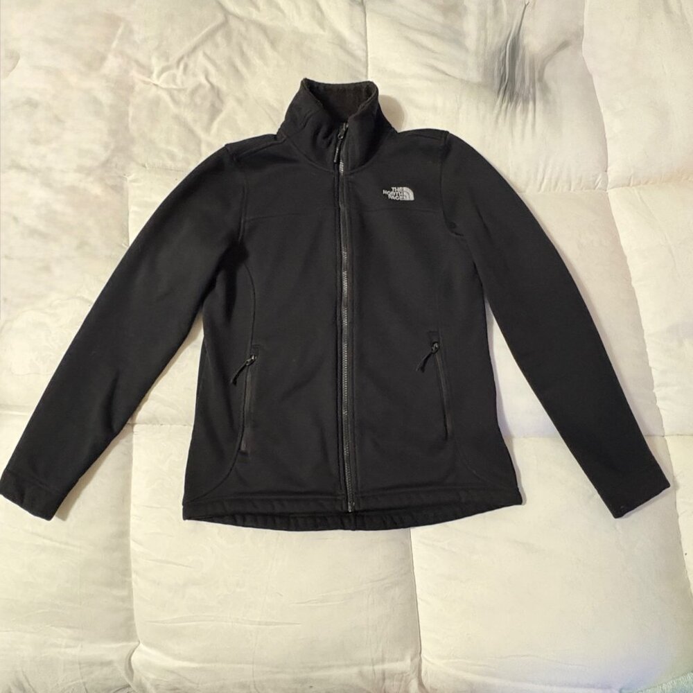 The North Face Womens Black Ridgewall Soft Shell Full Zip Jacket Size S - Picture 2 of 9